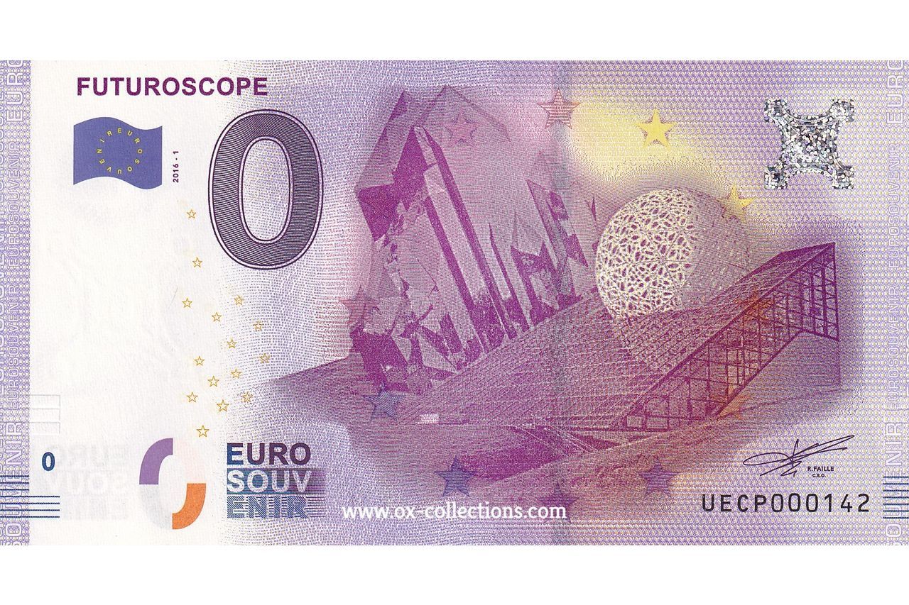 Zero Euro Note Futuroscope 2016-1 souvenir