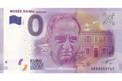 Billet 0 euro Musée Raimu 2016-3 souvenir