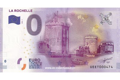 0 Euro-Schein La Rochelle 2016-1 Souvenir
