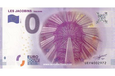 0 Euro-Schein Les Jacobins 2016-1 Souvenir