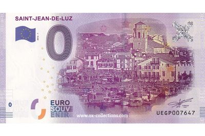 Zero Euro Note Saint-Jean-de-Luz 2016-1 souvenir