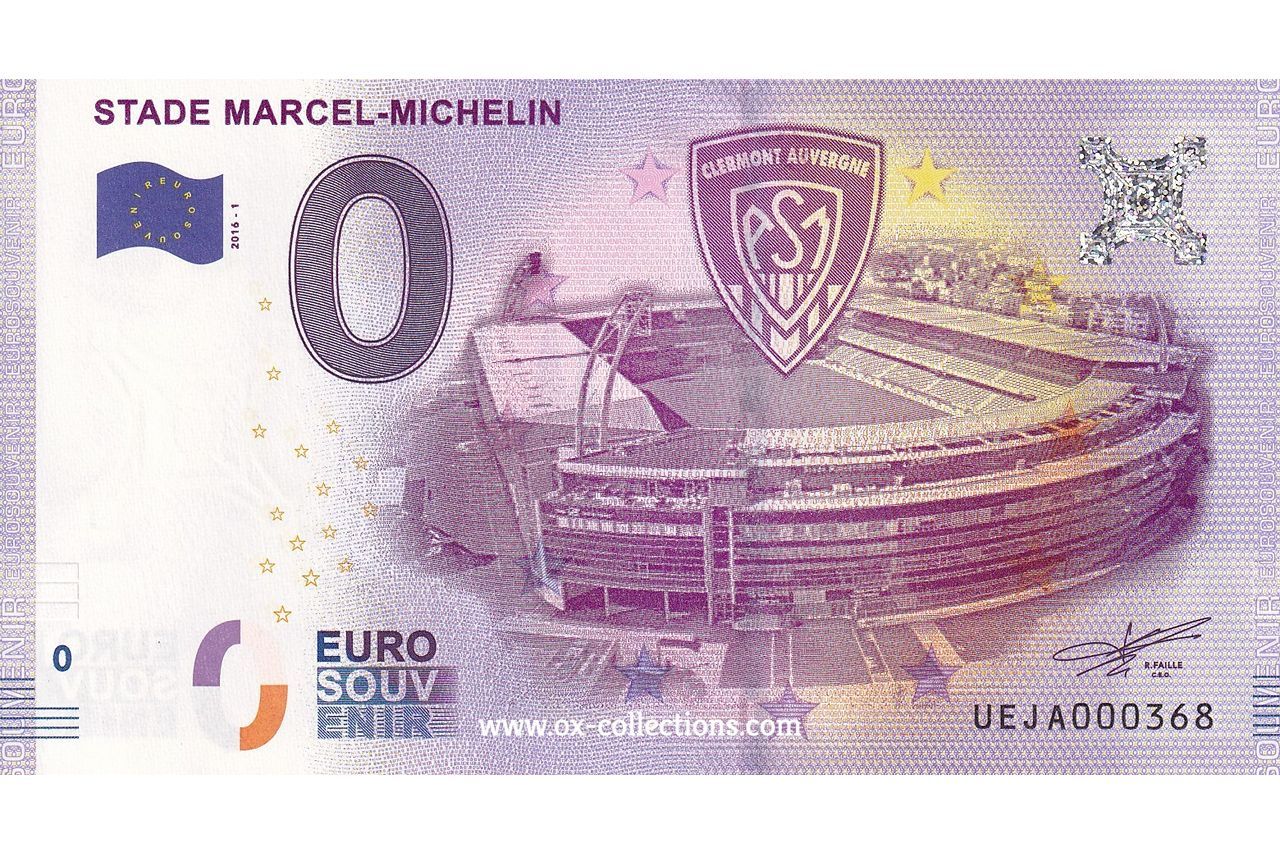 Billet 0 euro Stade Marcel-Michelin 2016-1 souvenir