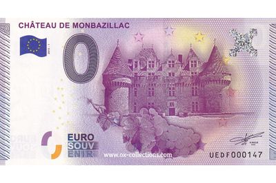 0 Euro-Schein Château de Monbazillac 2015-1 Souvenir