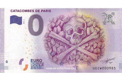 0 Euro-Schein Catacombes de Paris 2016-2 Souvenir