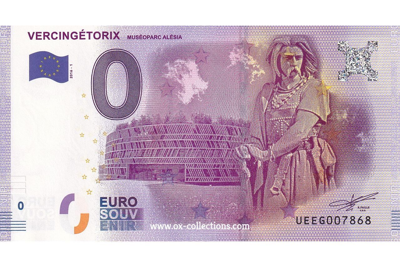 0 Euro-Schein Vercingétorix 2016-1 Souvenir