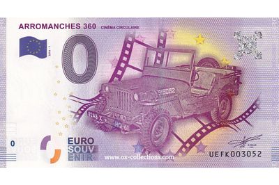 0 Euro-Schein Arromanches 360 2016-1 Souvenir