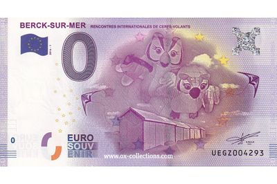 0 Euro-Schein Berck-sur-Mer 2016-1 Souvenir