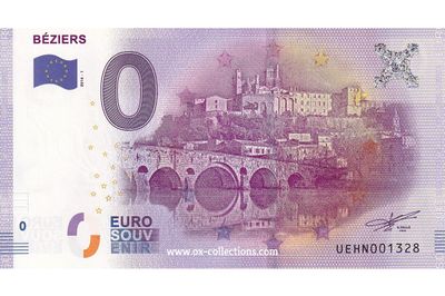 Billet 0 euro Béziers 2016-1 souvenir