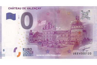 0 Euro-Schein Château de Valençay 2016-1 Souvenir