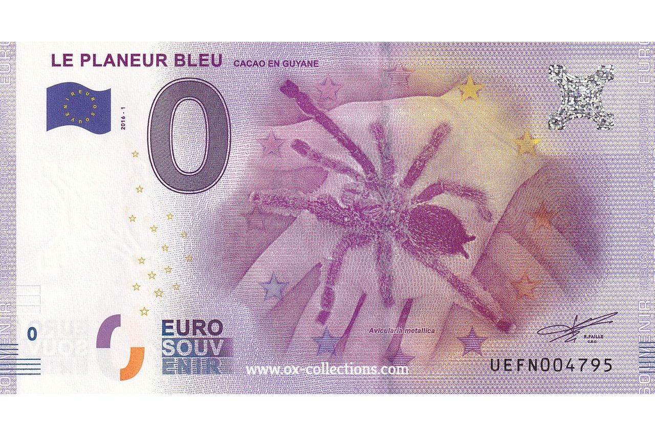 Billet 0 euro Le Planeur Bleu 2016-1 souvenir