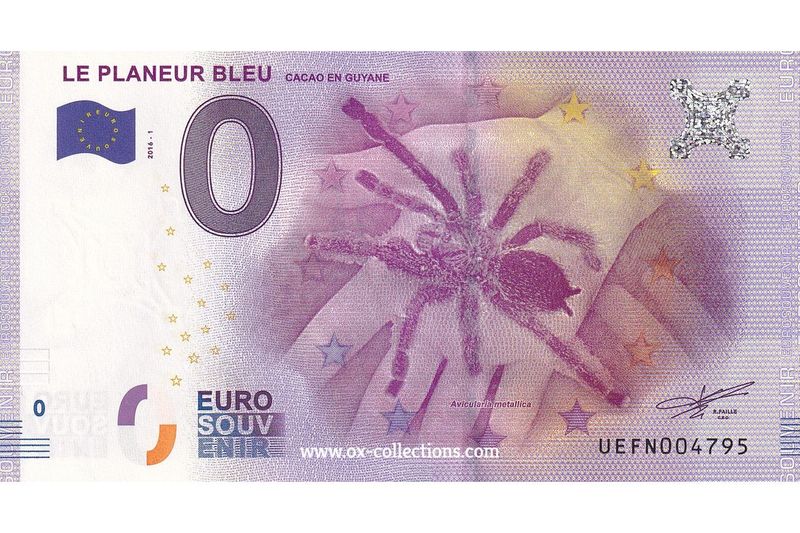 0 Euro-Schein Le Planeur Bleu 2016-1 Souvenir