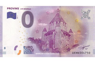 0 Euro-Schein Provins 2016-1 Souvenir