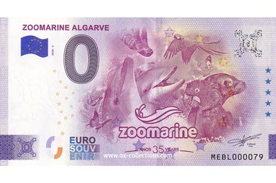 0 Euro-Schein Zoomarine Algarve 2026-3 Souvenir