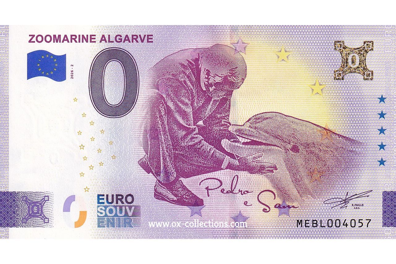 Billet 0 euro Zoomarine Algarve 2026-2 Gold souvenir
