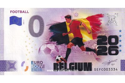 IT - Football 2026-3 Belgium COULEUR Billet 0 euro Football Belgium COULEUR 2026-3-BE souvenir