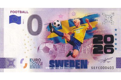 IT - Football 2026-3 Sweden COLOR 0-Euro-Schein Football Sweden COLOR 2026-3-SE Souvenir