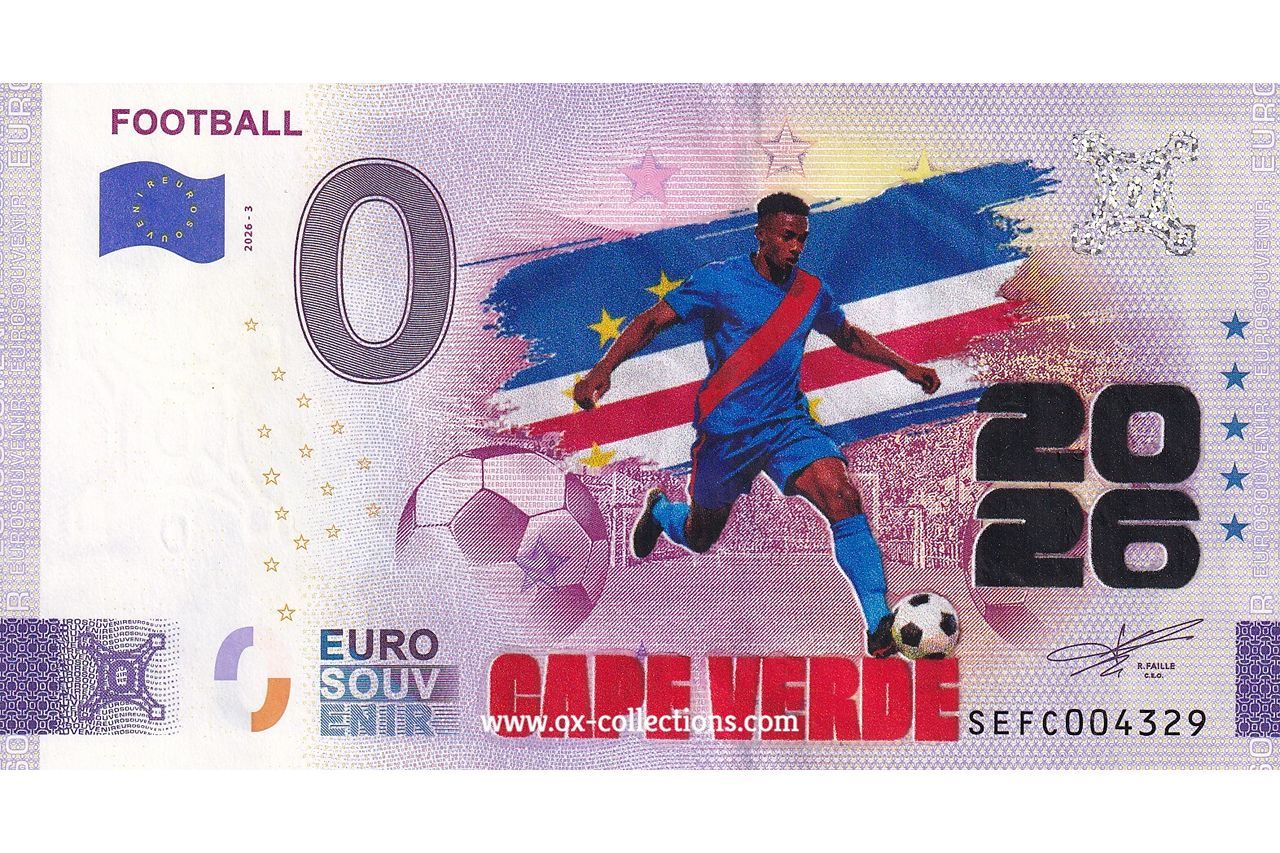 IT - Football 2026-3 Cape Verde COLOR 0-Euro-Schein Football Cape Verde COLOR 2026-3-CV Souvenir