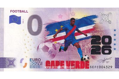 IT - Football 2026-3 Cape Verde COLOR 0-Euro-Schein Football Cape Verde COLOR 2026-3-CV Souvenir