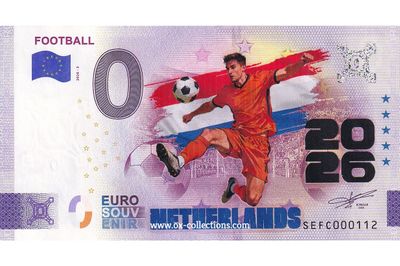 IT - Football 2026-3 Netherlands COULEUR Billet 0 euro Football Netherlands COULEUR 2026-3-NL souvenir