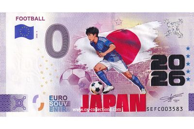 IT - Football 2026-3 Japan COLOR 0-Euro-Schein Football Japan COLOR 2026-3-JP Souvenir