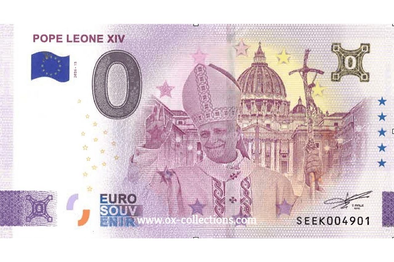 0 Euro-Schein Pope Leone XIV 2026-13 Gold Souvenir