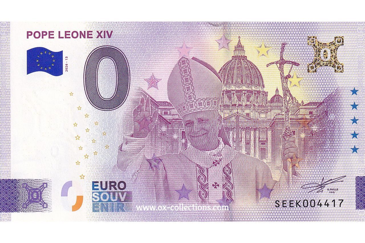 IT - Pope Leone XIV - 2026-13 0 Euro-Schein Pope Leone XIV 2026-13 Gold Souvenir
