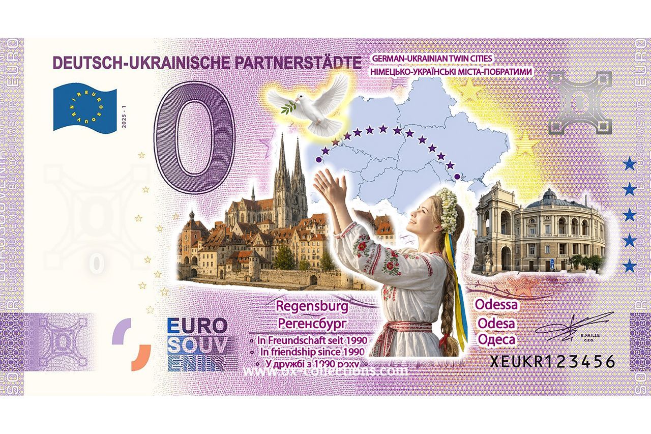 Billet 0 euro Regensburg-Odessa COLOR 2025-1 souvenir