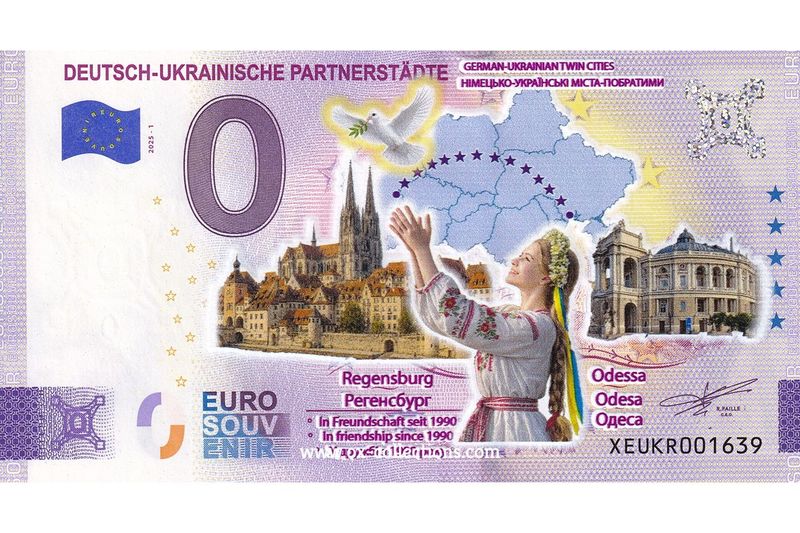Billet 0 euro Regensburg-Odessa COLOR 2025-1 souvenir