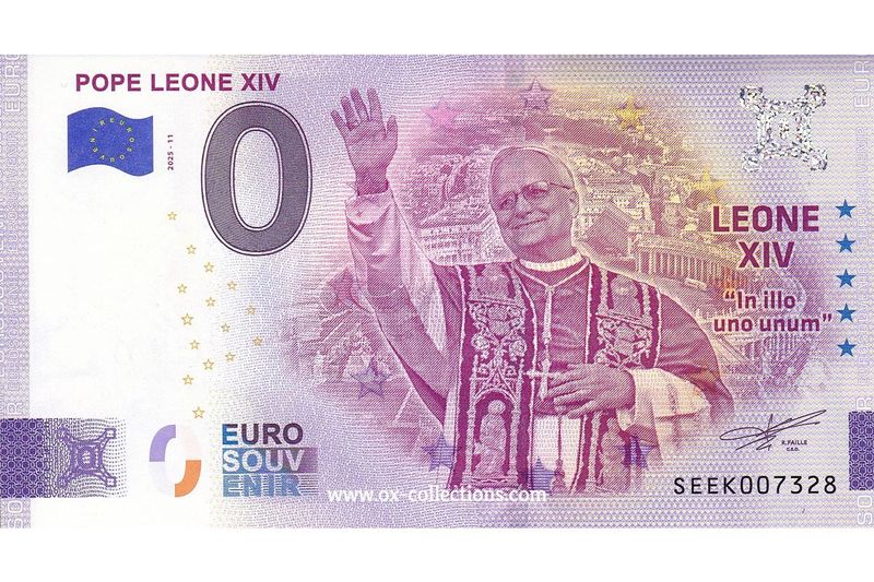 0 Euro-Schein Pope Leone XIV 2025-11 Souvenir