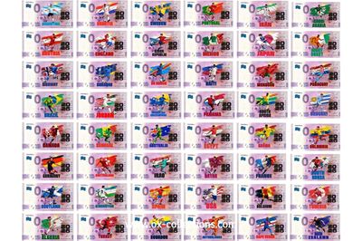 IT - Football 2026-3 COLOR SET Zero Euro Note Football SET 2026-3 souvenir