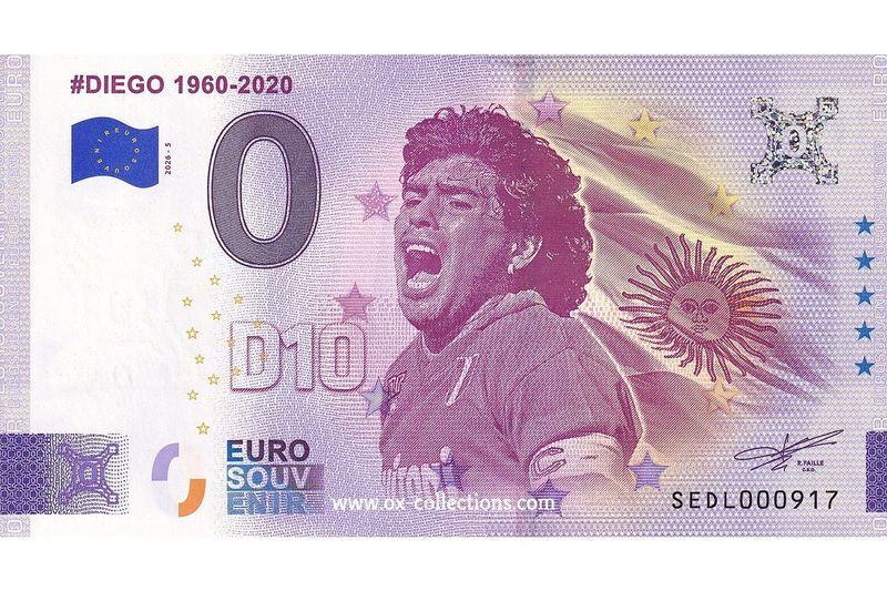 IT - Diego - 2026-05 Billet 0 euro Diego 2026-5 souvenir