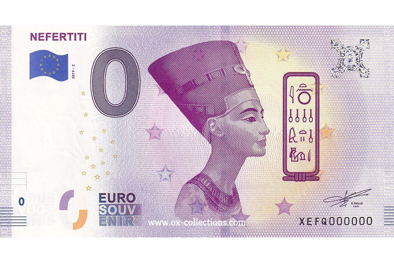 0-Euro-Schein Nefertiti PROTOTYP 2019-2 Souvenir