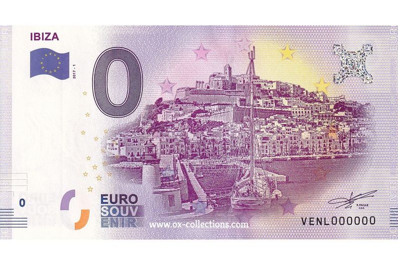 ES - Ibiza - 2017-01 PROTOTYPE Billet 0 euro Ibiza PROTOTYPE 2017-1 souvenir