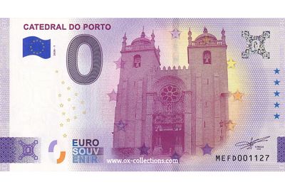 PT - Catedral do Porto - 2026-01 Zero Euro Note Catedral do Porto 2026-1 souvenir