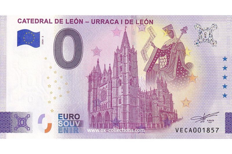 Billet 0 euro Catedral de León 2026-2 souvenir