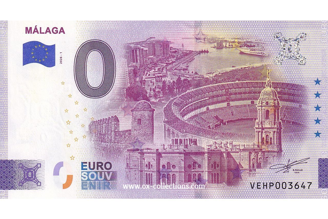ES - Málaga - 2026-01 0-Euro-Schein Málaga 2026-1 Souvenir
