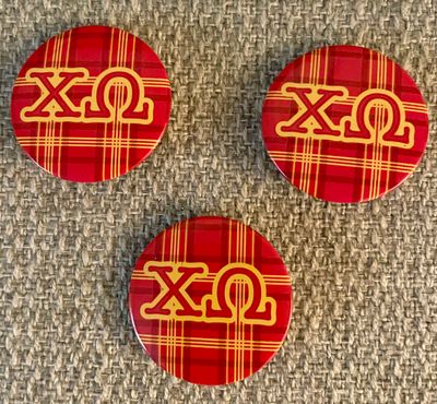 CHI OMEGA SPIRIT BUTTONS (Set of 3) - BOX ADD-ON ONLY