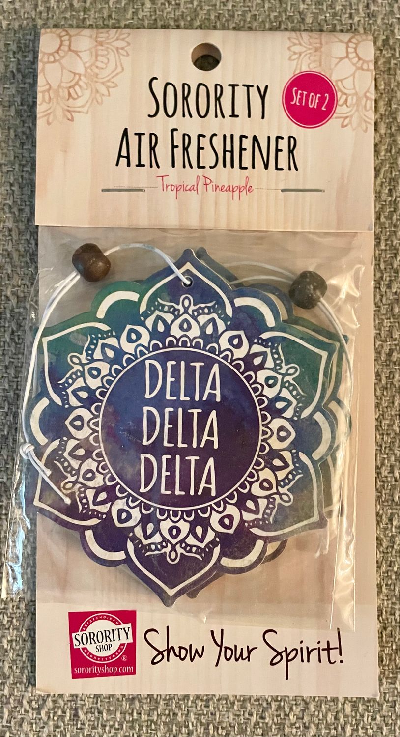 DELTA DELTA DELTA SORORITY AIR FRESHENER (Set of 2)