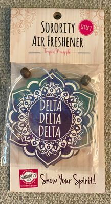 DELTA DELTA DELTA SORORITY AIR FRESHENER (Set of 2)