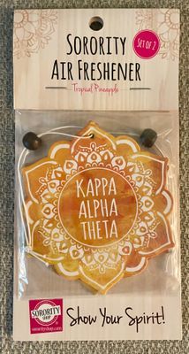 KAPPA ALPHA THETA SORORITY AIR FRESHENER (Set of 2) - BOX ADD-ON ONLY
