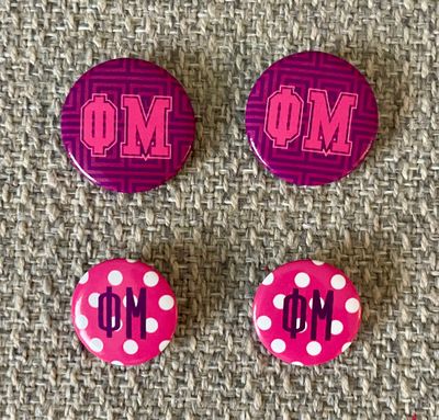 PHI MU BUTTONS (SET OF 4)