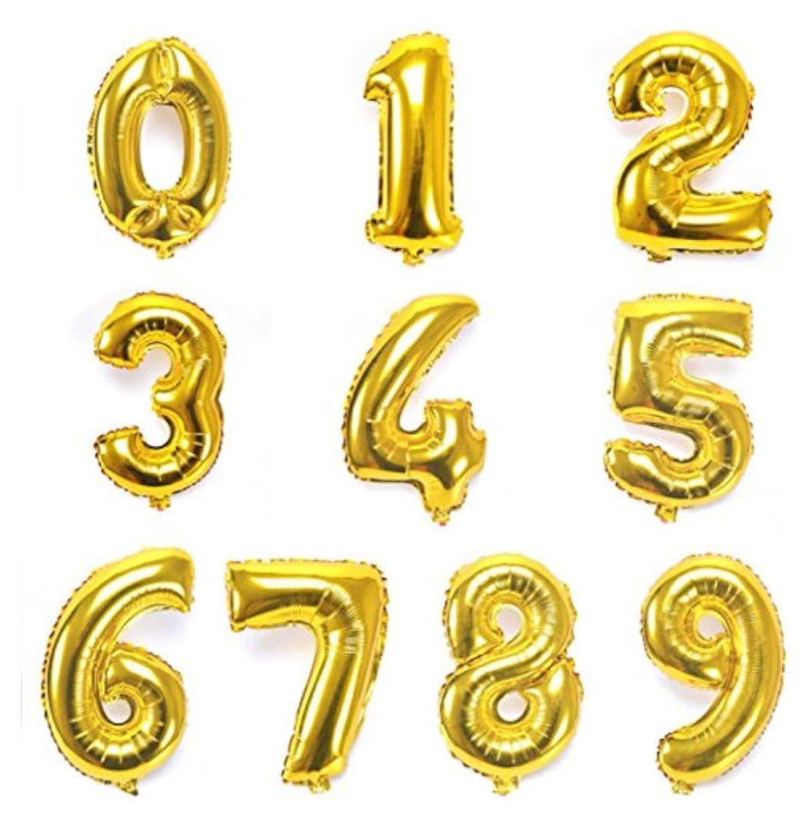SET OF 2 OVERSIZED FOIL NUMBER BALLOONS - BOX-ADD ON ONLY
