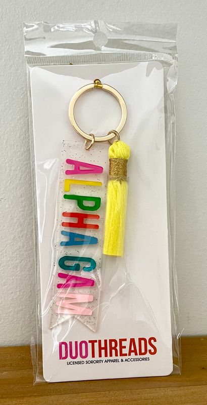 SORORITY TASSEL KEY FOB