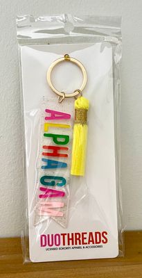 SORORITY TASSEL KEY FOB - BOX-ADD ON ONLY