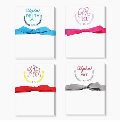 SORORITY HAND LETTERED NOTEPAD - BOX-ADD ON ONLY