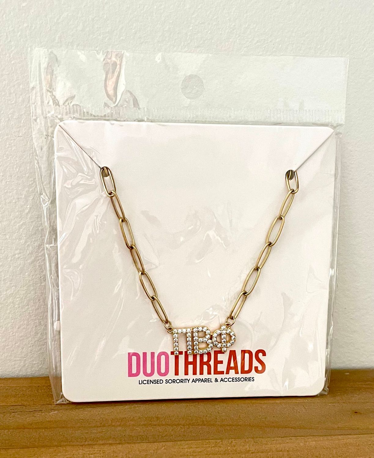 SORORITY RHINESTONE NECKLACE