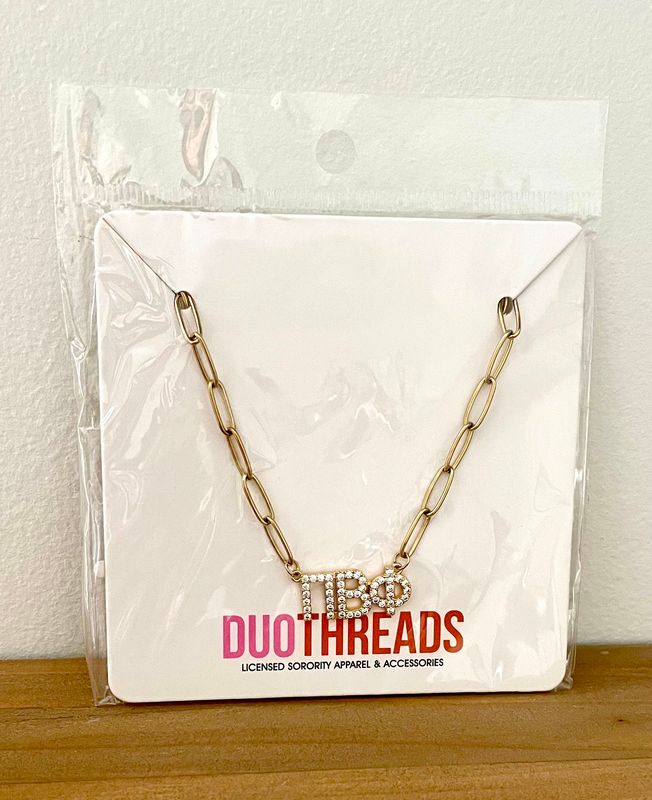 SORORITY RHINESTONE NECKLACE
