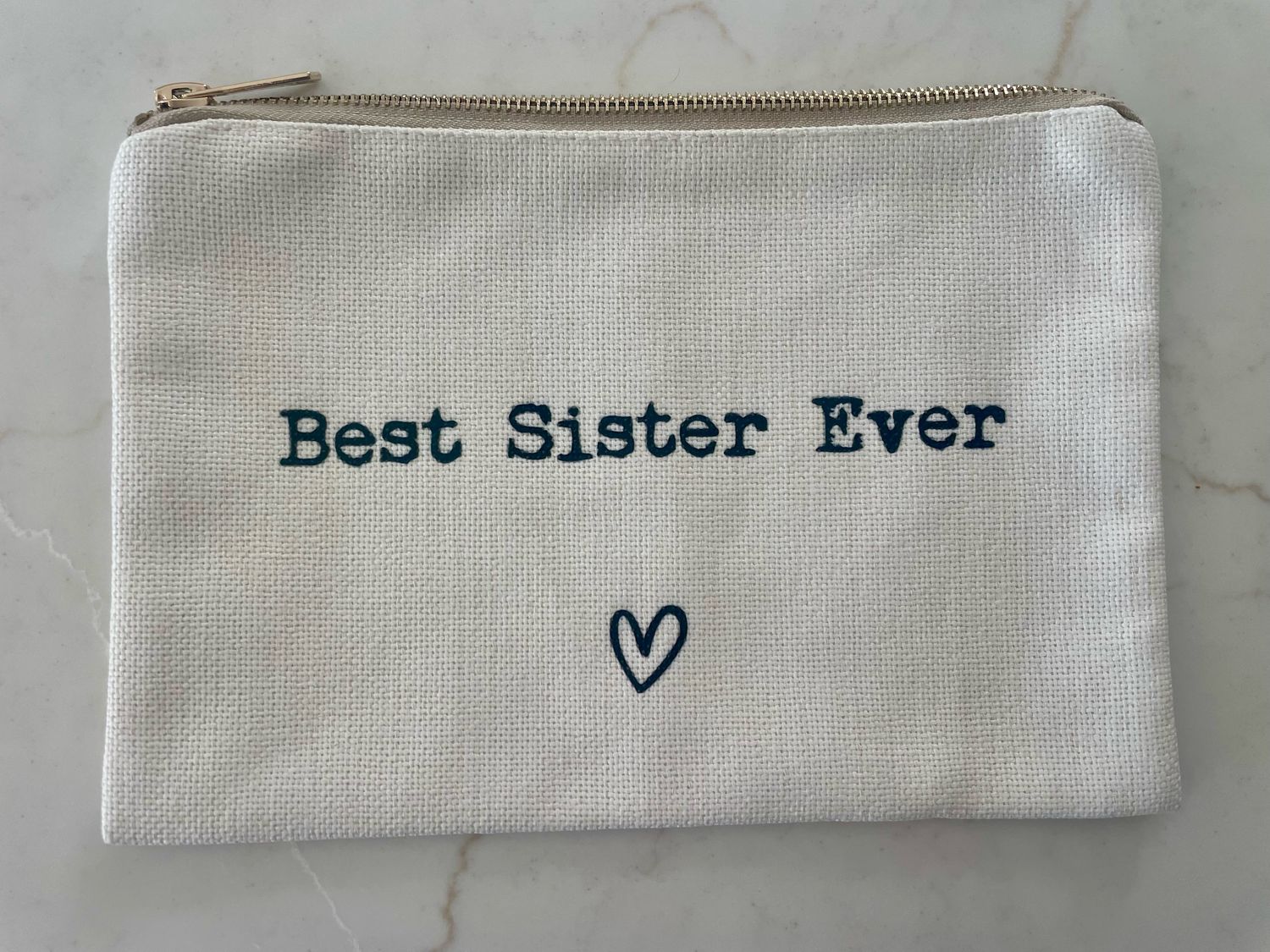 BEST SISTER EVER MAKE UP BAG