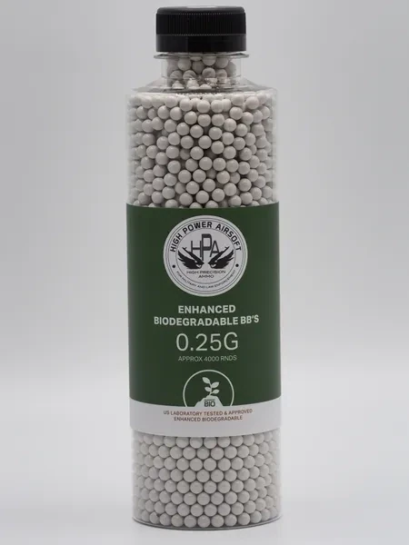 HPA .25g Biodegradable White BBs (approx. 4000 bbs)