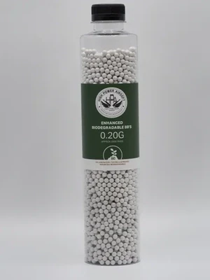 High Powered Airsoft .20g Biodegradable White BBs (approx.. 5000 bbs)